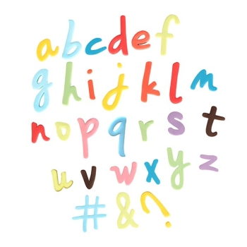 Push Easy Cutters - Script Alphabet